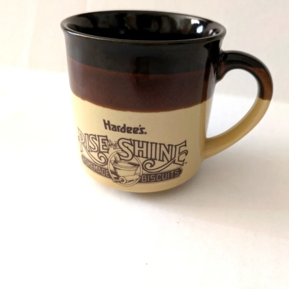 Hardee’s Rise and Shine Classic Restaurant Coffee Mug 1989 Biscuits and Gravy